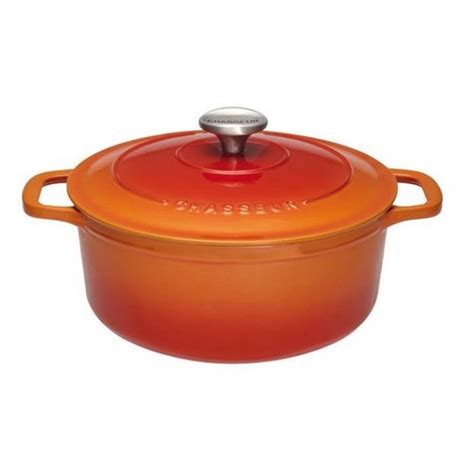 Chasseur Cocotte Ronde En Fonte Maill E Cm Orange Puc