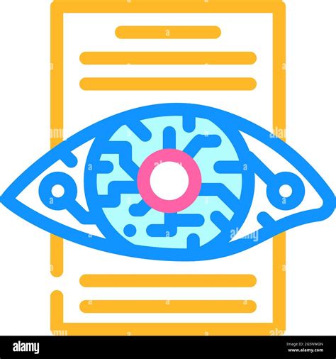 Digital Eye Kyc Color Icon Vector Illustration Stock Vector Image Art