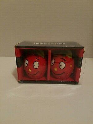 James Bregenzer Vintage Salt And Pepper Shakers Berries Hands Painted