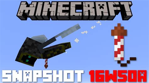 Minecraft Update Snapshot 16w50a FIREWORK ROCKET LAUNCHERS YouTube