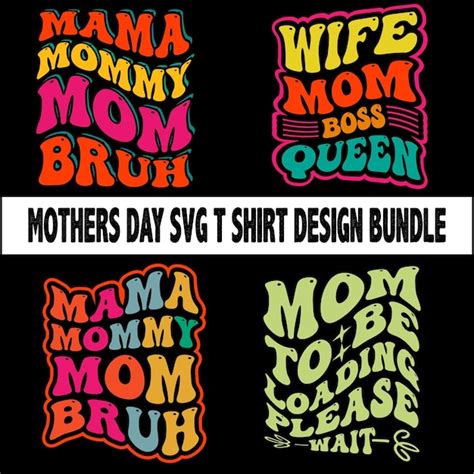 Premium Vector Retro Mother S Day Mothers Day Svg T Shirt Design Bundle