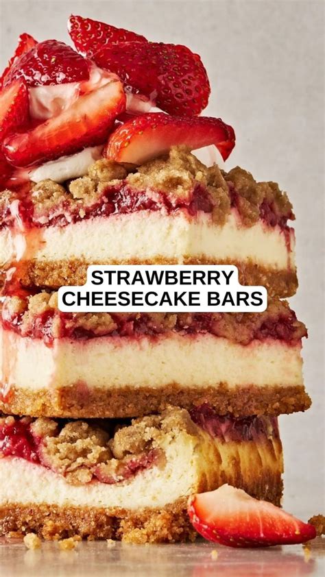 Strawberry Cheesecake Bars – 9am Chef