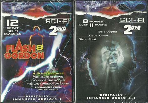 Science Fiction Boxed Dvd Set Of 4 Disks 20 Great Sci Fi Classics Sf Features Each Boxed Set