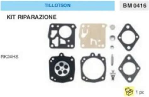 Kit Riparazione Serie Membrane Membrana Carburatore Tillotson Rk Hs Rk