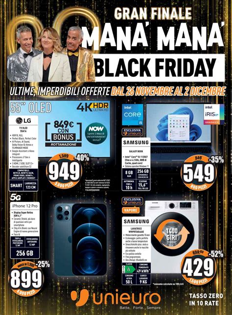 Volantino Unieuro Black Friday 2024