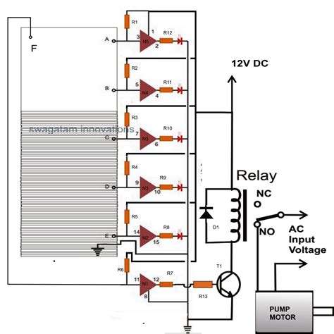 Water Level Sensor Circuit Diagram