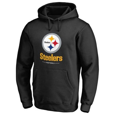 Men S Pittsburgh Steelers Nfl Pro Line By Fanatics Branded Black Team Lockup Pullover Hoodie