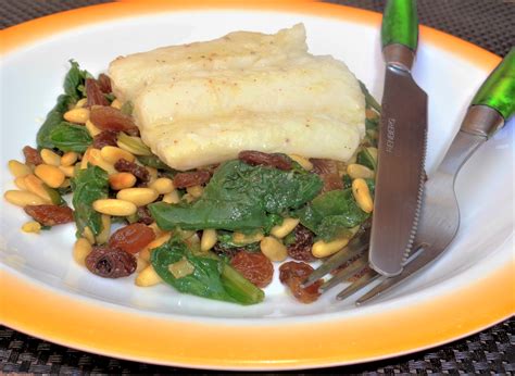 Cod with Spinach Recipe