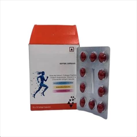 Rose Hip Extract Collagen Peptide Sodium Hyaluronate Vitamin C Chondroitin Softgel Capsules At