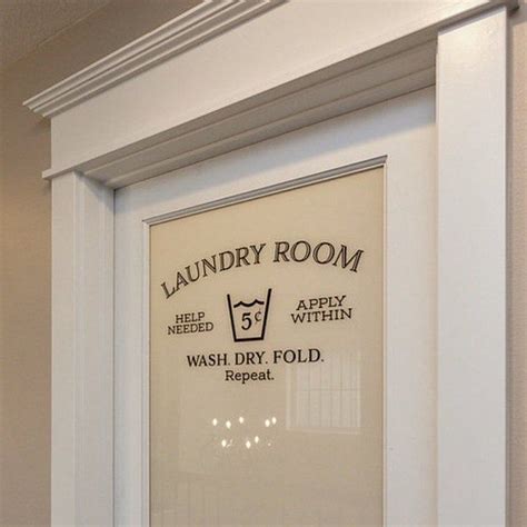 Laundry Room Help Needed Apply Within Wash Dry Fold Repeat Wall Decal