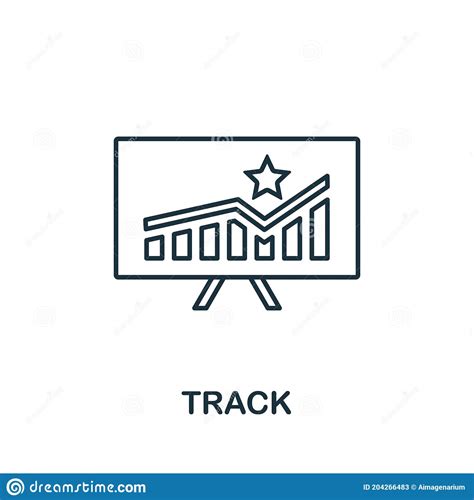 Track Icon Line Style Element From Loyalty Program Collection Thin