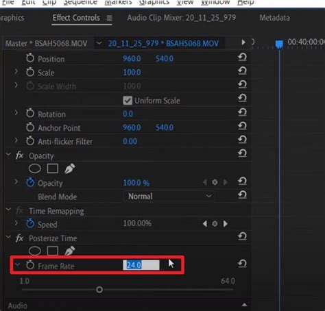 Tutorial do Premiere Pro Como alterar a taxa de quadros do vídeo