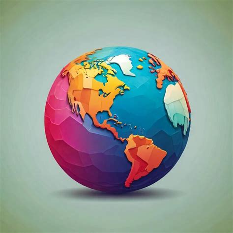 Premium Photo World Globe Vector Illustration