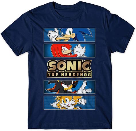 Sonic The Hedgehog Gold Foil Logo T Shirt