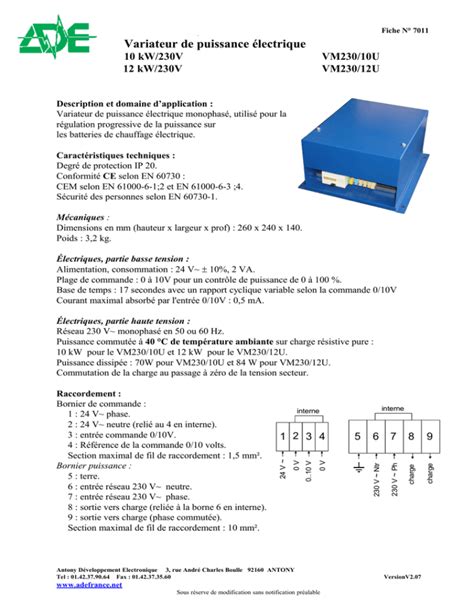 Variateur De Puissance Lectrique