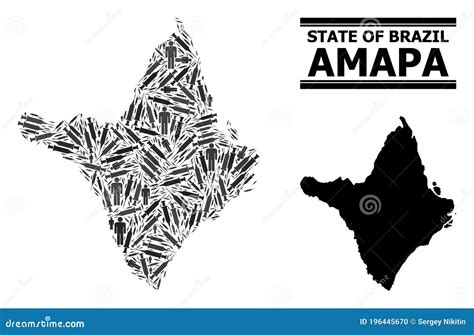 Vaccine Mosaic Map Of Amapa State Stock Vector Illustration Of Figure