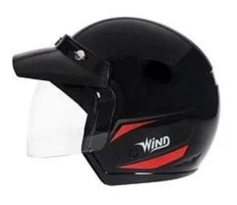 Capacete Aberto Taurus Wind Tecno Preto Fosco E Vermelho Frete Gr Tis