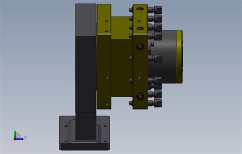 数控车床刀架 Solidworks 2014 模型图纸下载 懒石网