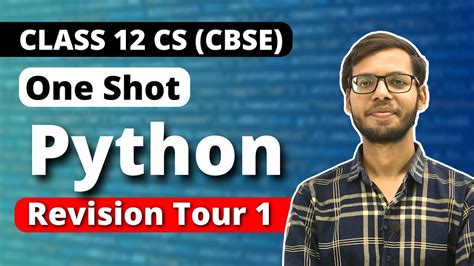 Class Python Revision Tour One Shot Class Computer Science