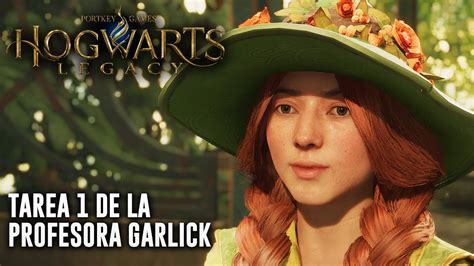 Hogwarts Legacy Tarea 1 de la Profesora Garlick Español Latino