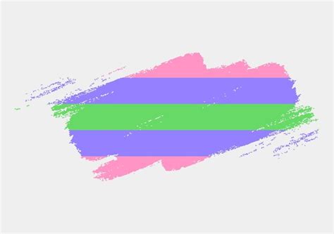 Premium Vector Trigender Flag Painted With Brush On White Background Lgbt Rights Concept