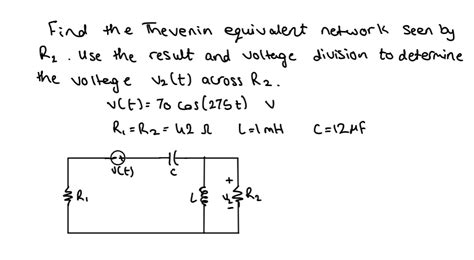 Solved Find The The Venin Equivalent Network Seen By R Use Chegg