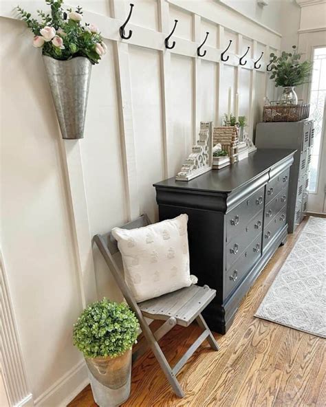 White Board And Batten Entryway Accent Wall Soul Lane