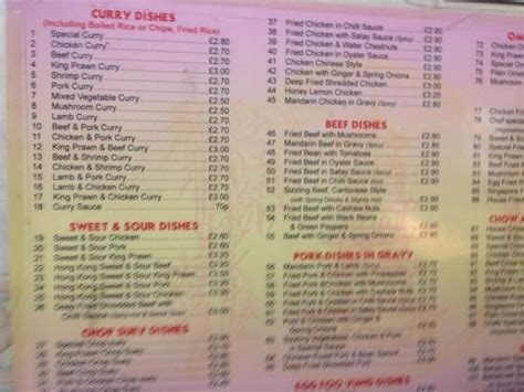 Menu At Kam Too Fast Food Portsmouth