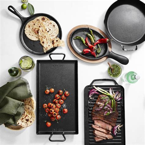 Lodge Cast Iron Round Griddle Pan Williams Sonoma