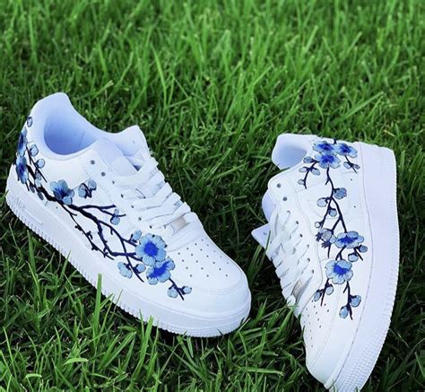 Flowers Cute Nike Shoes Personalized Shoes White Nike Shoes