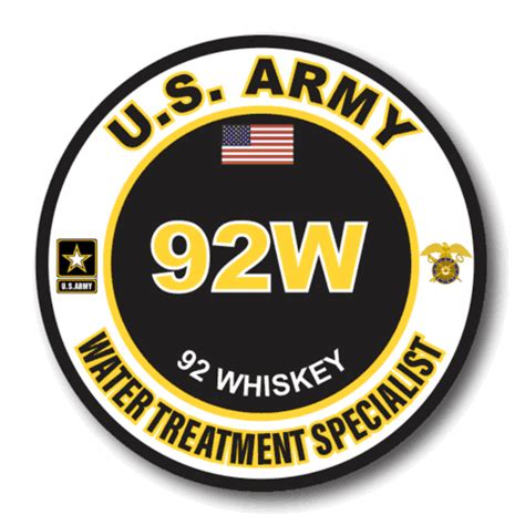 US Army 92W Water Treatment Specialist MOS Decal