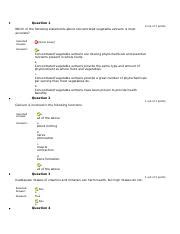 Quiz Part Docx Question Out Of Points Cooking And Chopping Up