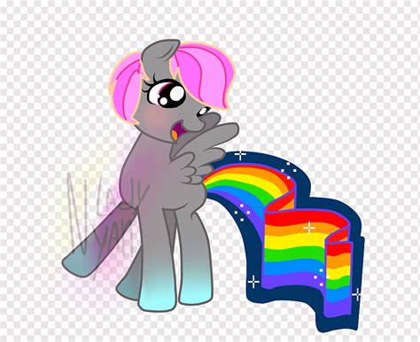 Pony Nyan Cat Dash Rainbow Rarity Cat Air Pelangi Kuda Mamalia