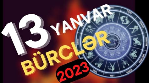 BÜRCLƏR 13 YANVAR 2023 SƏSLİ Pragnoz ULDUZ FALI YouTube