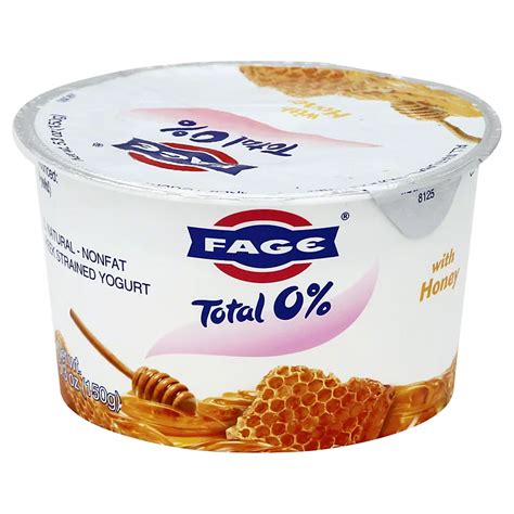 Fage Total Greek Strained Nonfat With Honey Yogurt Shop Yogurt At H E B