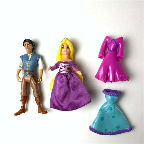 Disney Princess Rapunzel Tangled Polly Pocket Flynn Rider 2009 Mattel