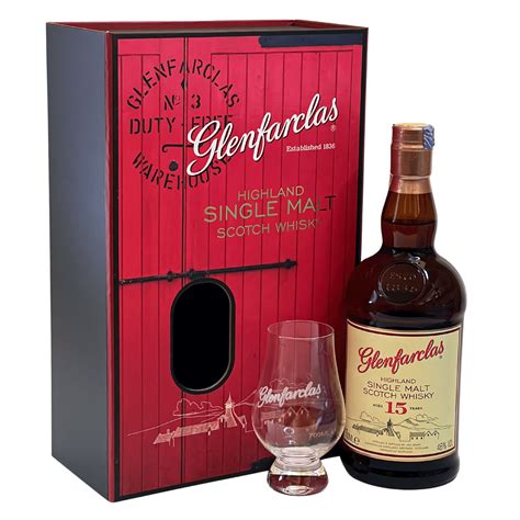 Glenfarclas 15 Year Old Gift Pack With 1 Nosing Glass Single