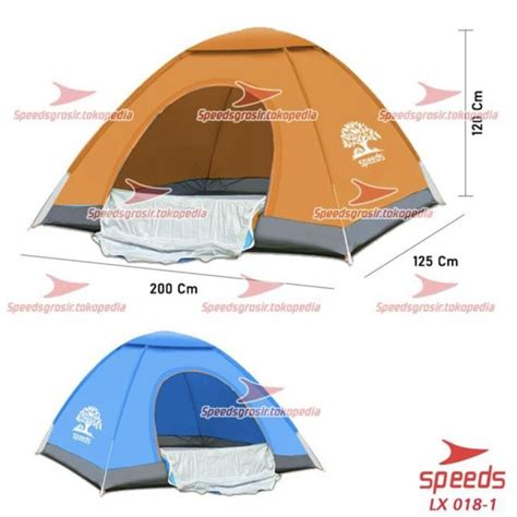 Jual Tenda Camping Langsung Buka Kapasitas 1 2 Orang SPEEDS ORI LX 01