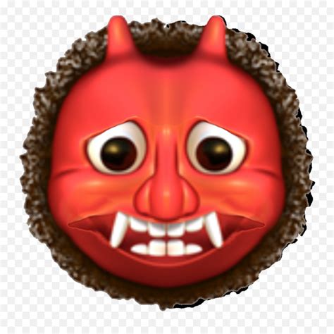 Emoji Oni Devil Demon Iosemoji Vampire Mask Evil Red Iphone Ogre