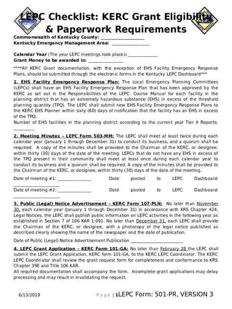 SAR Grant Ination Kentucky Emergency Management Kyem Ky Doc