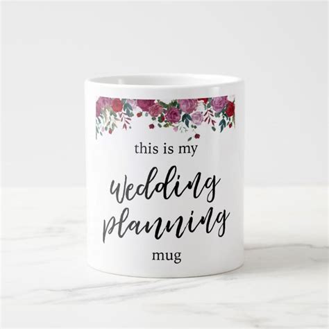 Roses Wedding Planning Mug For Bride Wedding Planning Mug