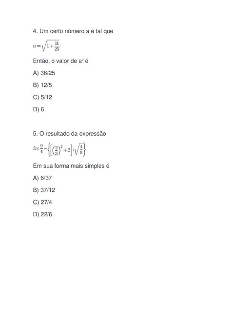 ExpressÕes NumÉricas Com FraÇÕes C ResoluÇÕes Atividades ExercÍcios Imagens E Escrita Portal