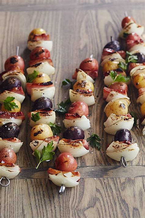 Recipe: Grilled Potato, Onion, and Bacon Skewers | Recipe | Grilled ...