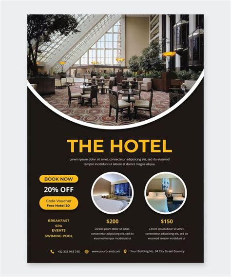 10 Best Hotel Flyer Templates PSD PSD Design