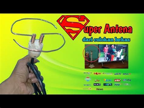 Terbongkar Cara Buat Antena Tv Analog Dan Digital Super Jernih