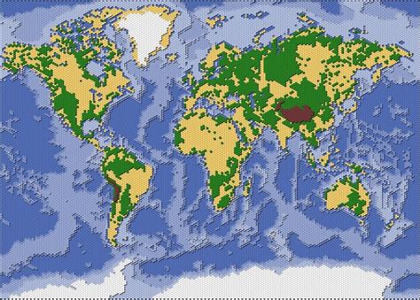 Imagen vectorial del mapa del mundo físico Vector Premium