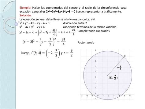 Ecuación General De La Circunferencia