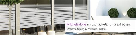 Milchglasfolie als Sichtschutz für Glas Maßanfertigung