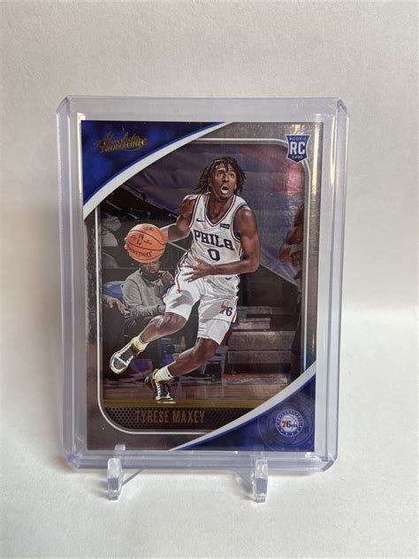 2020 21 Panini Absolute Memorabilia 78 Tyrese Maxey RC For Sale