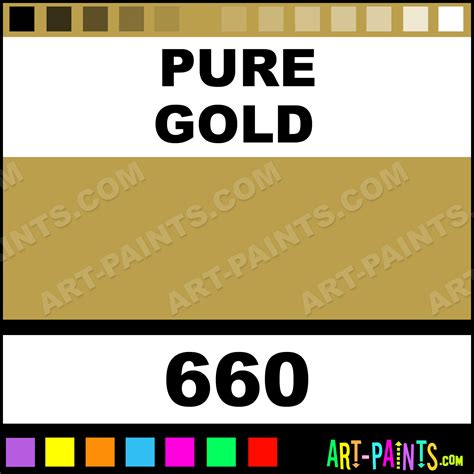 Pure Gold Folk Art Acrylic Paints - 660 - Pure Gold Paint, Pure Gold ...